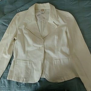 Talbots white jacket